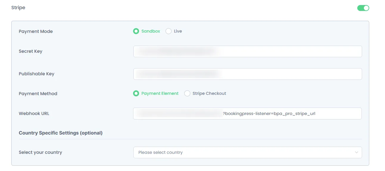 Stripe Payment Method