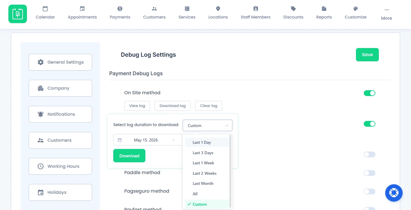 Download Logs