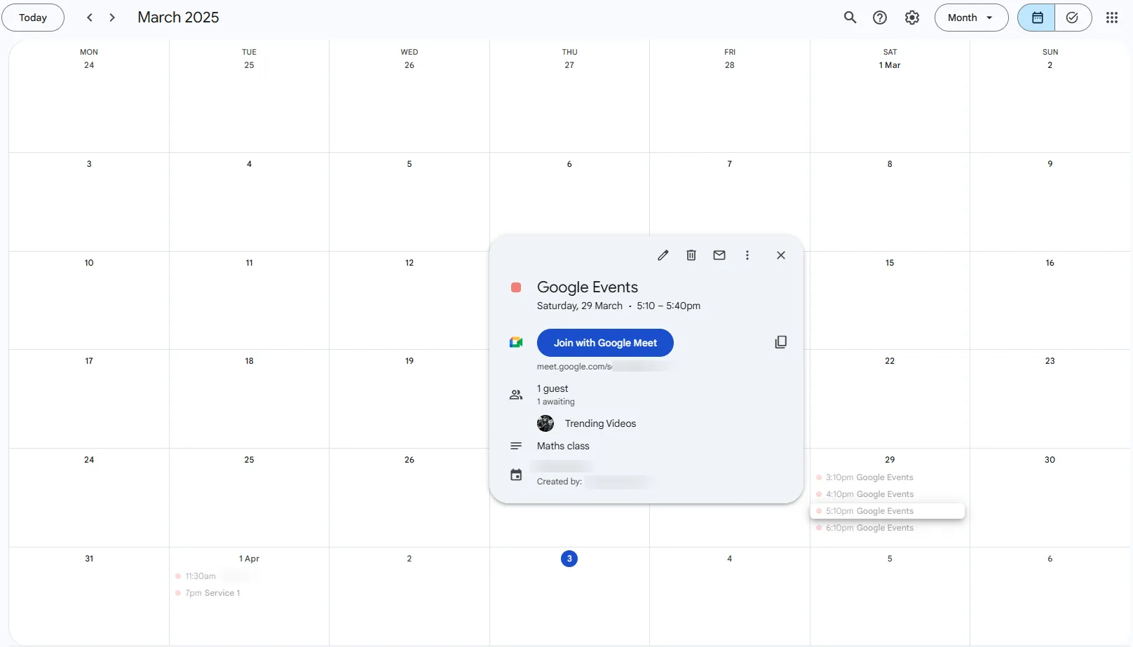 Google Event
