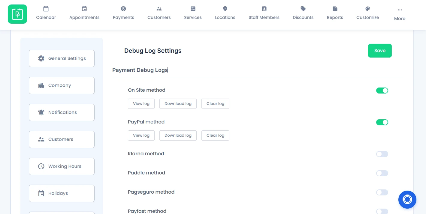 Payment Debug Logs