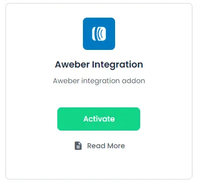 Aweber addon