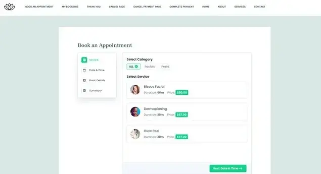 appointment booking widget