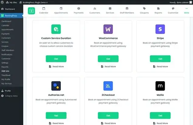 BookingPress addons