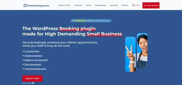 Salon Booking Plugin