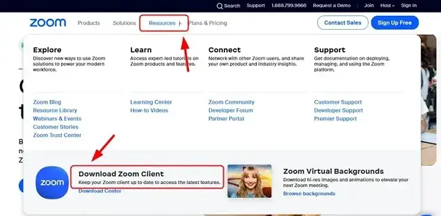 zoom website