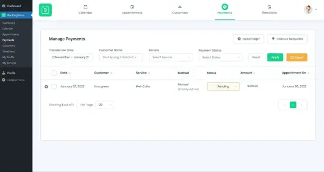 manage payments
