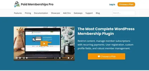 Paid Membership Pro Plugin