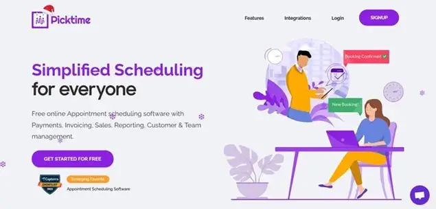 Picktime scheduling software