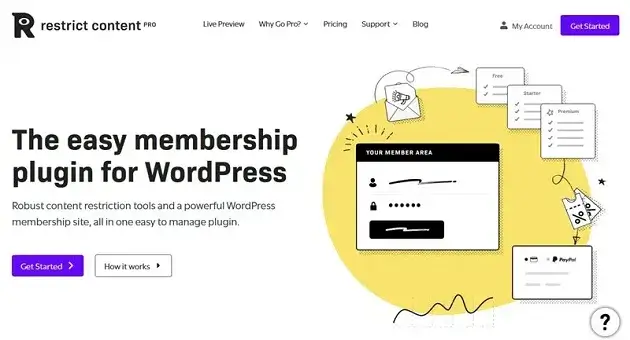 Restrict Content Membership Plugin