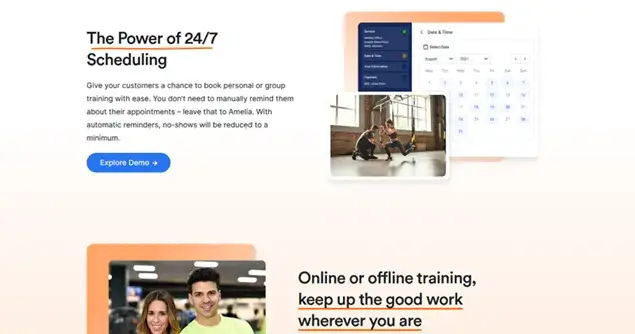 Amelia Appointment scheduling software