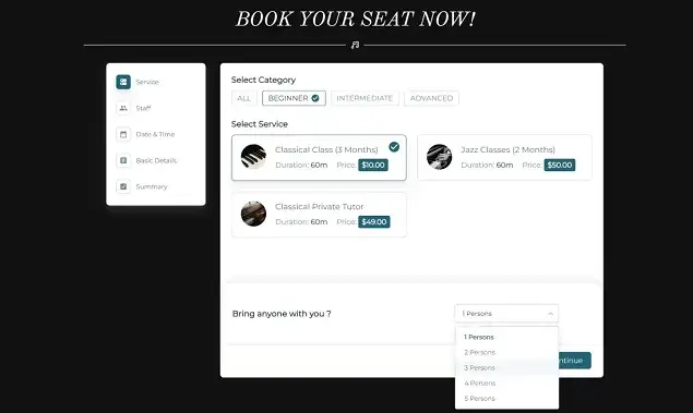 front-end bookingpress