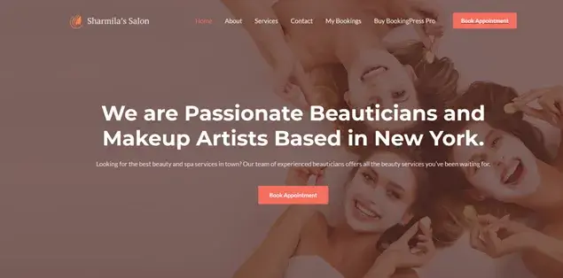 hair salon website