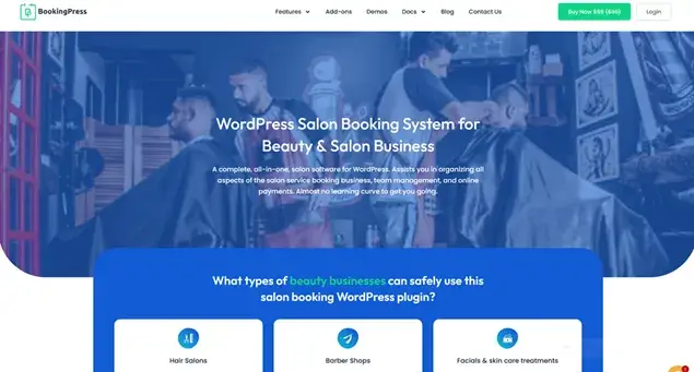BookingPress salon booking plugin