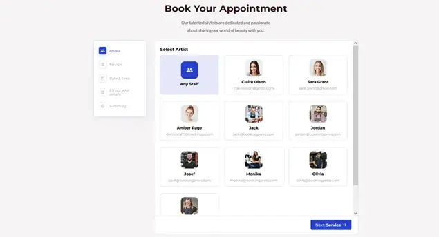 BookingPress scheduler plugin for WordPress