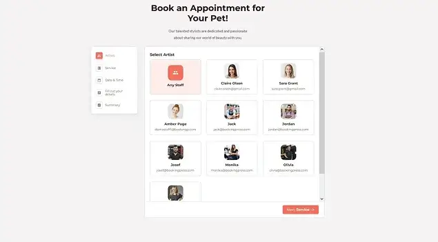 BookingPress Staff Members
