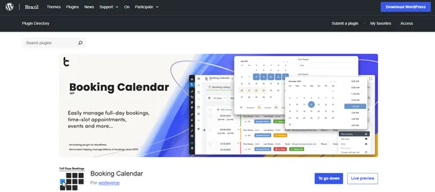 Booking Calendar Plugin