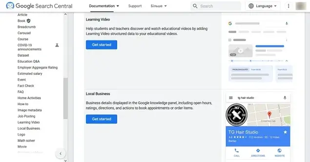 Google Structure data for SEO
