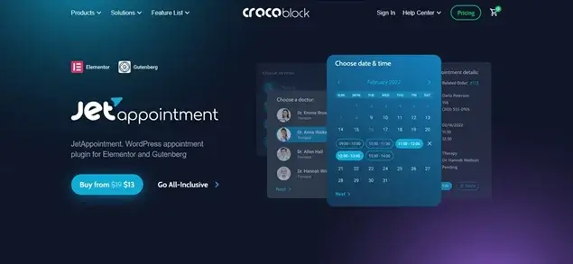 Jet Appointment Software for Booking