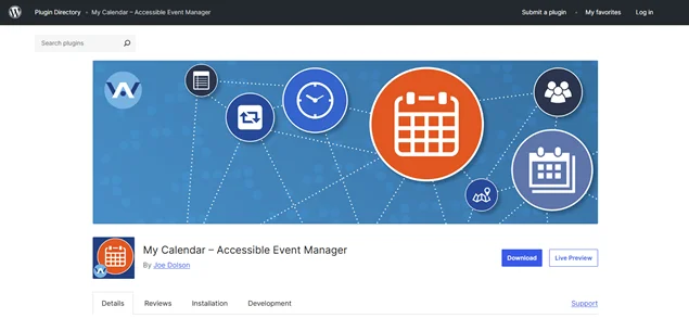 my calendar plugin