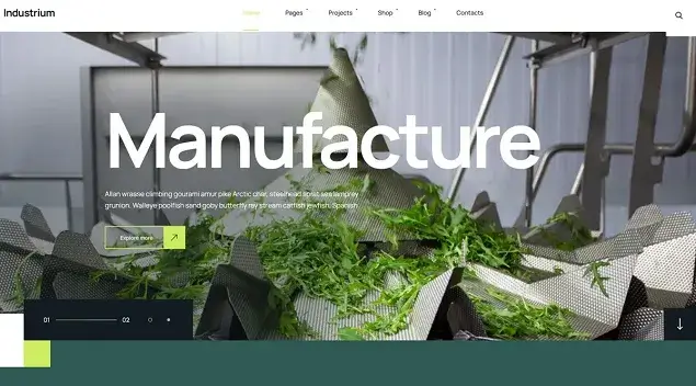 Industrium WordPress Theme
