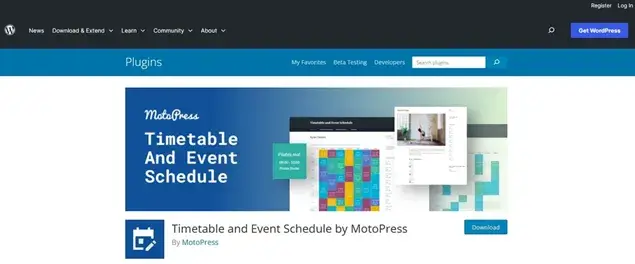 Timetable & Event Schedule