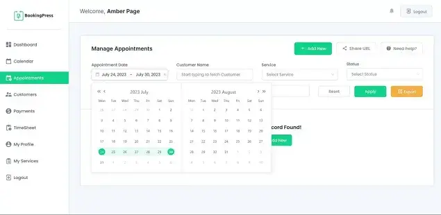 manage appointments