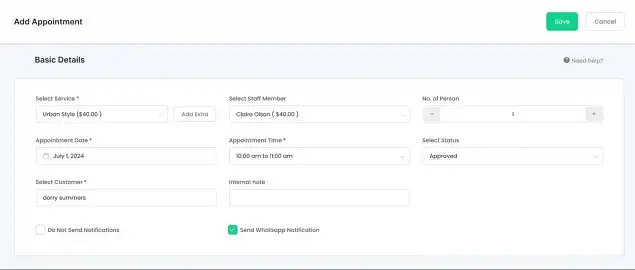 service page