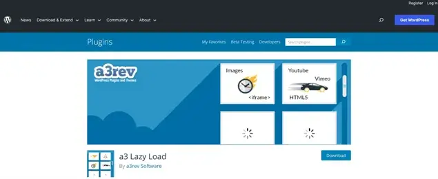 A3 Lazy Load Plugin