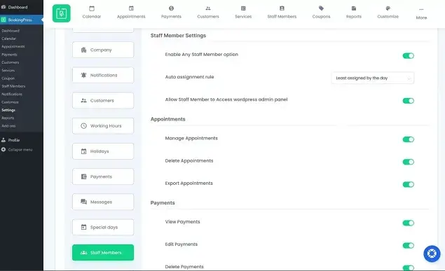 How to create a staff account