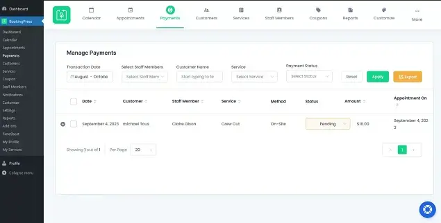 setting up payment methods