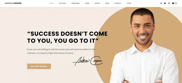 Leadership Coach Online Courses Theme