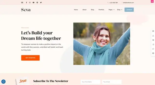 Free WordPress Theme for Coaches