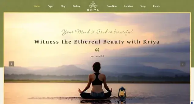 Kriya - Yoga WordPress Theme