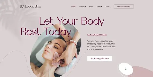 Lotus Spa - Salon WordPress Theme