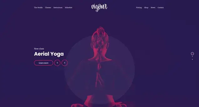 Vigour Gym and Fitness Theme