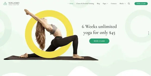 Yogamo Yoga Center Theme