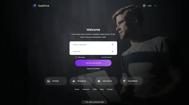 Beehive Social Network WordPress Theme