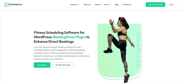 BookingPress Plugin for GYM Business