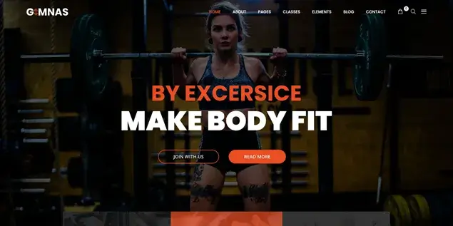 Gimnas - Gym Fitness WordPress Theme