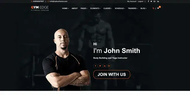 Gym Edge - Fitness WordPress Theme
