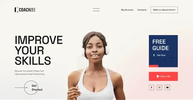 Personal Trainer Appointment WordPress Theme