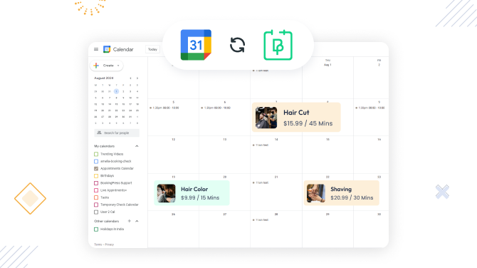 Two-way Google Calendar Sync