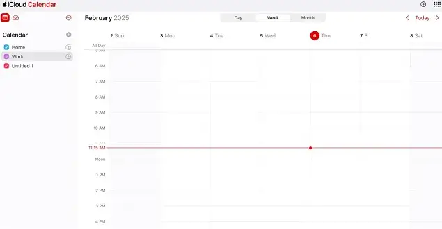 iCloud Calendar Dashboard