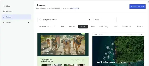 WordPress.com themes