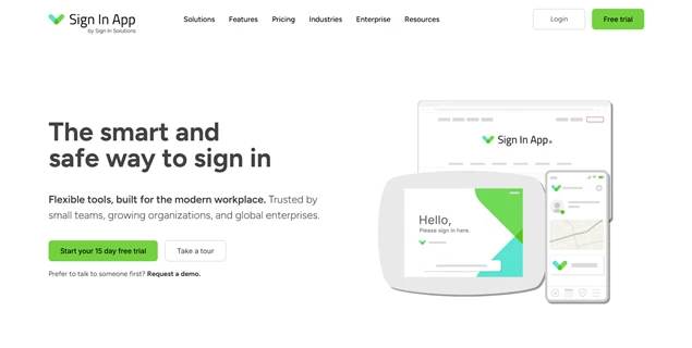 sign in scheduling website
