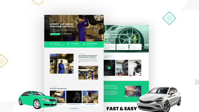 15+ Best Car Repair WordPress Themes for Auto Parts, Washing & Services