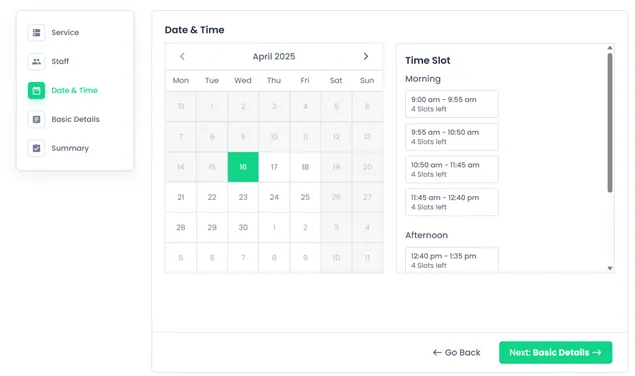 Booking Calendar BookingPress