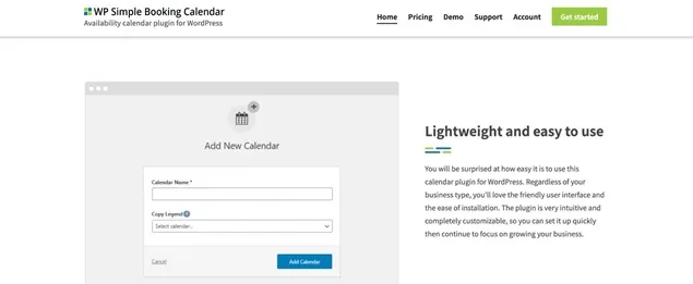WP Simple Booking Calendar
