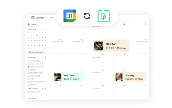 bookingpress google calendar sync