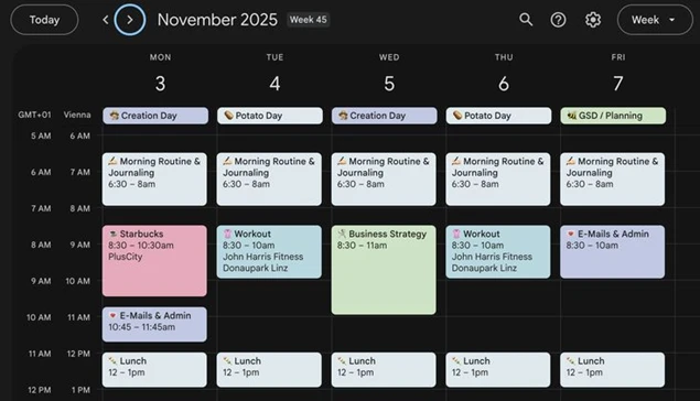 organize google calendar